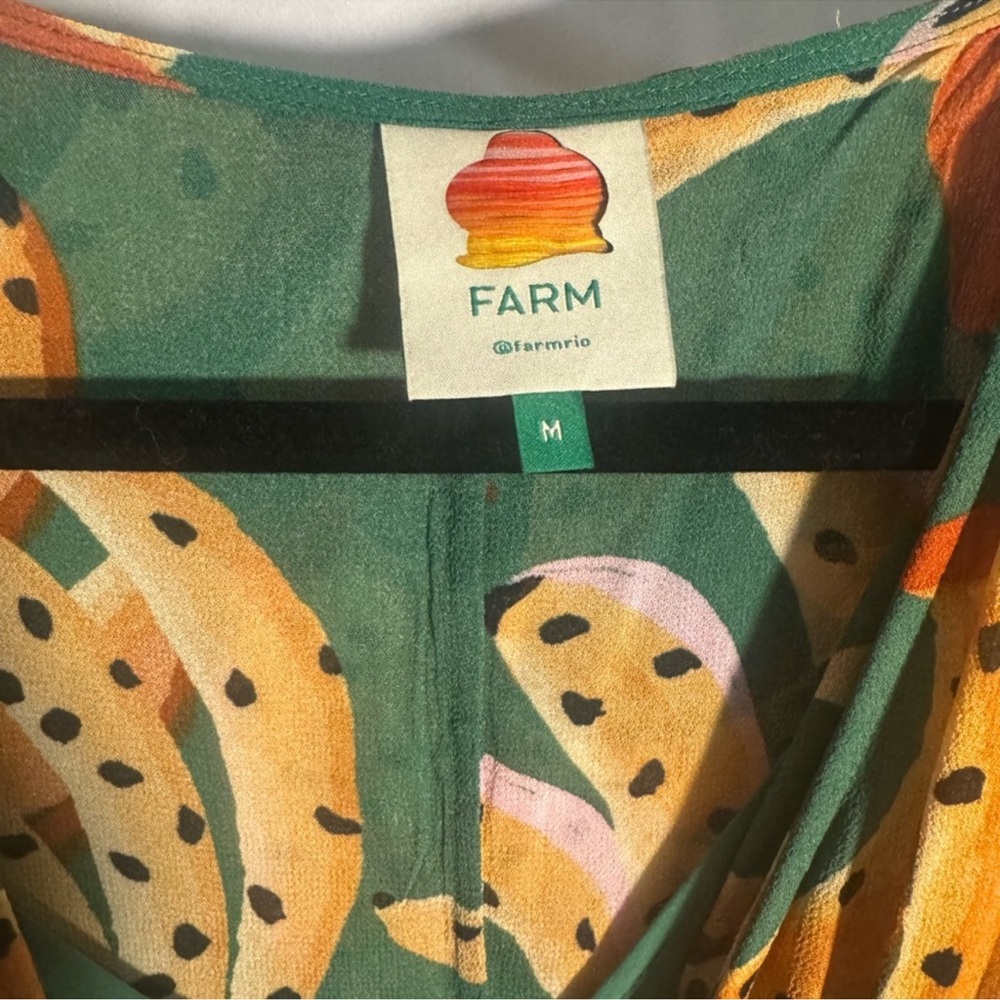 COPY - Farm Rio Raining Bananas maxi wrap dress. - Picture 5 of 7